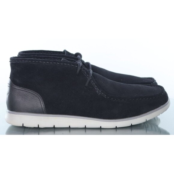UGG Hendrickson $150 Men\'s Moc Toe Chukka Boots Size 13 Suede Black 1013862 EUC main image 12